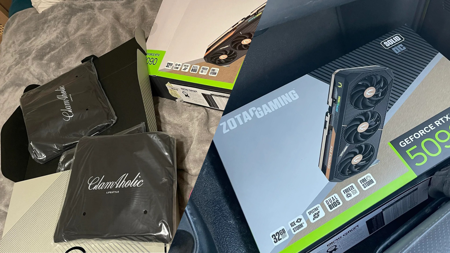 User Receives A Bunch Of Backpacks Inside GeForce RTX 5090 Box; Micro Center Confirms Over 30 Such Cases