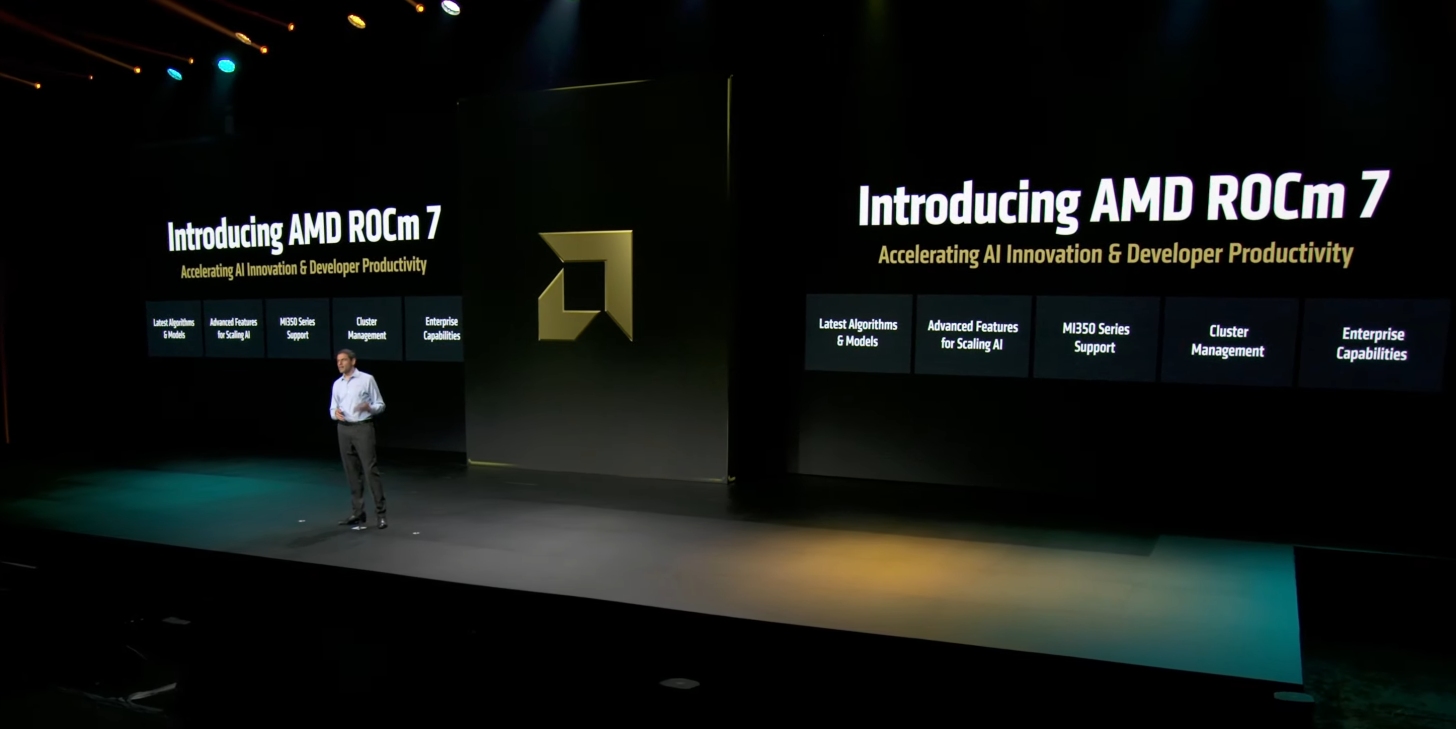 AMD ROCm 7 Announced: MI350 Support, New Algorithms, Models & Advanced Features For AI Added, Focus on Inference With 3.5x Uplfit