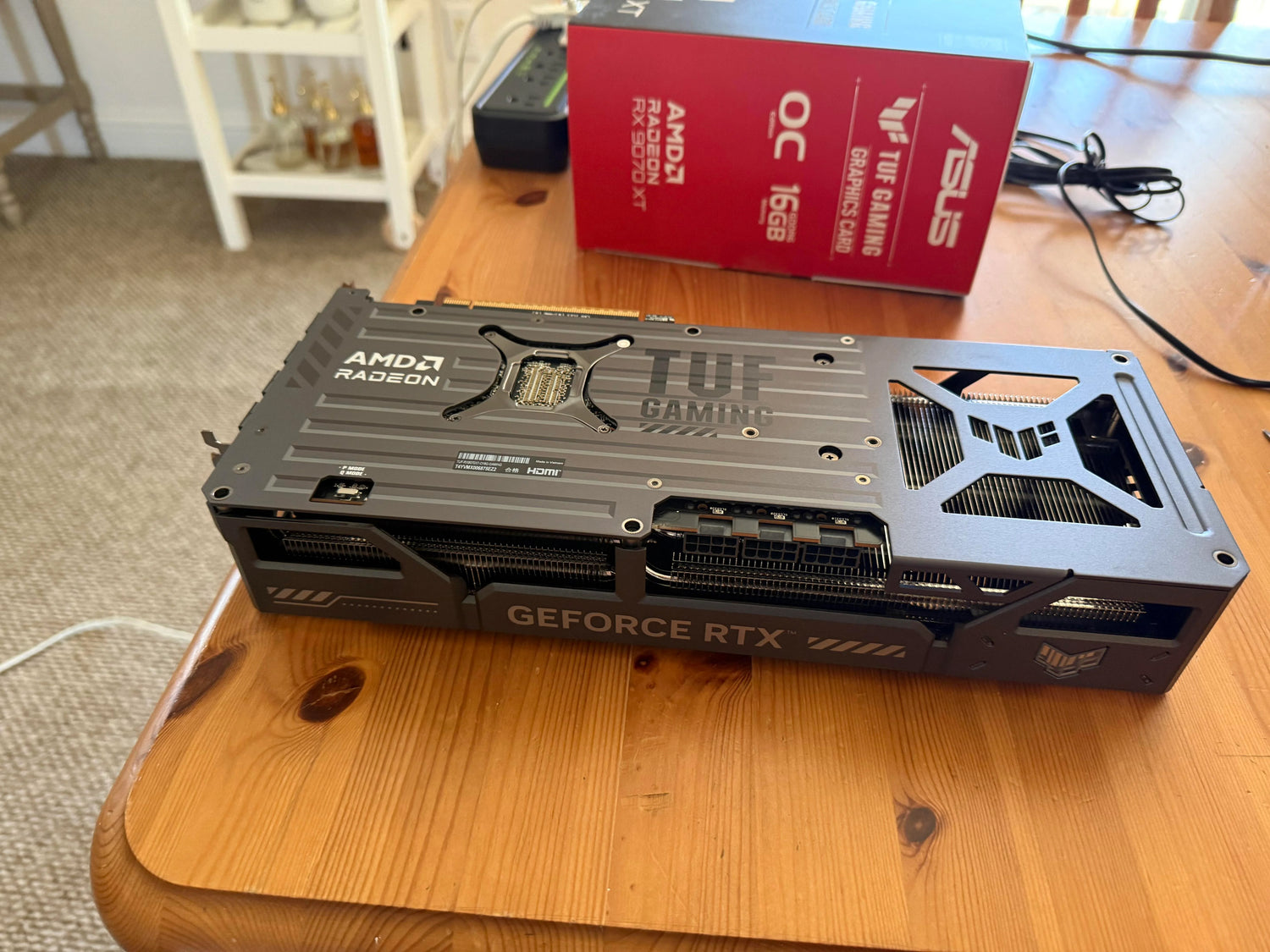 Rare Franken-GPU has both AMD and Nvidia branding — AMD Radeon GeForce RTX 9070 XT is the new ultimate midrange gaming champ