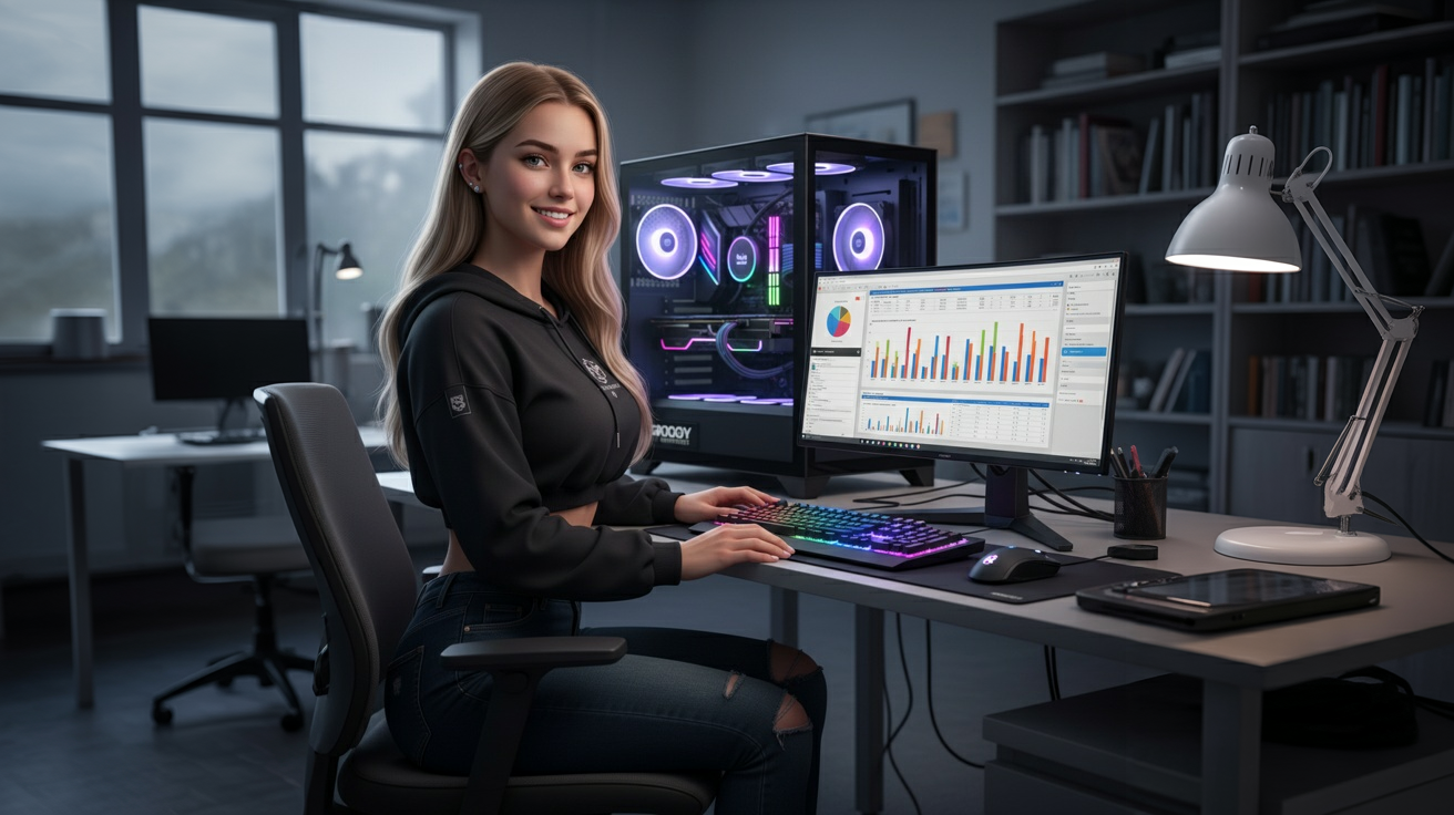Discover the Groovy Computers 4K RGB Gaming PC — Canadian-built powerful performance with RTX 5090, i9-14900KF, customizable RGB, flexible financing. Elevate your gaming & streaming today!