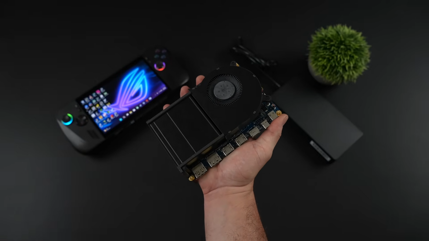RTX 5060 eGPU prototype brings Blackwell to handheld PCs — unit crams desktop-class power into the palm of a hand