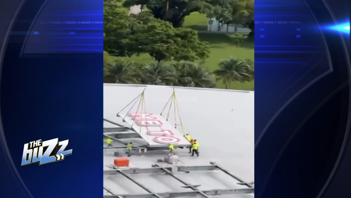 ‘Grand Theft Auto VI’ marketing brings ‘Welcome to Vice City’ sign to Kaseya Center in downtown Miami - WSVN 7News | Miami News, Weather, Sports