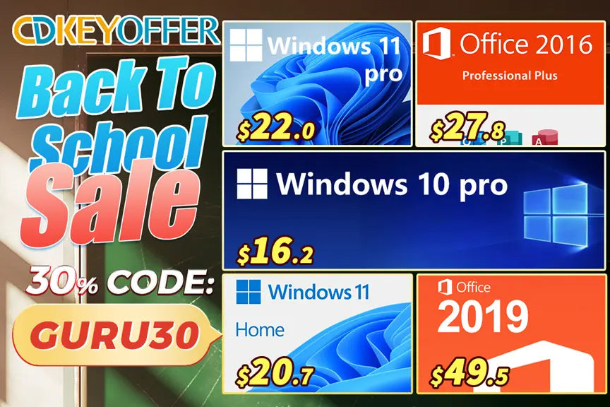 Students Save Big! Windows 11 for $22 & Office for $27 in CDKeyOffer Back to School Sale