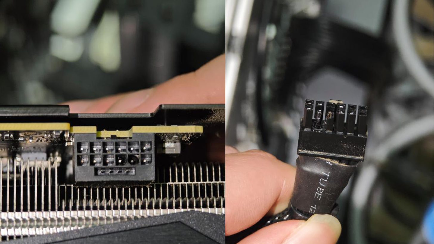 In A Rare Incident, GeForce RTX 3060 Ti With 12VHPWR Connector Melts Awfully