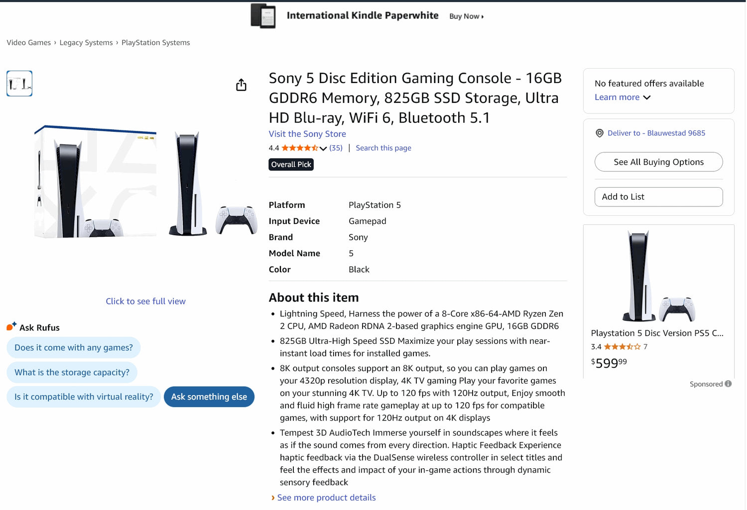 Sony Revises PS5 Digital Edition: 1TB SSD Cut to 825GB in CFI-2116 Model