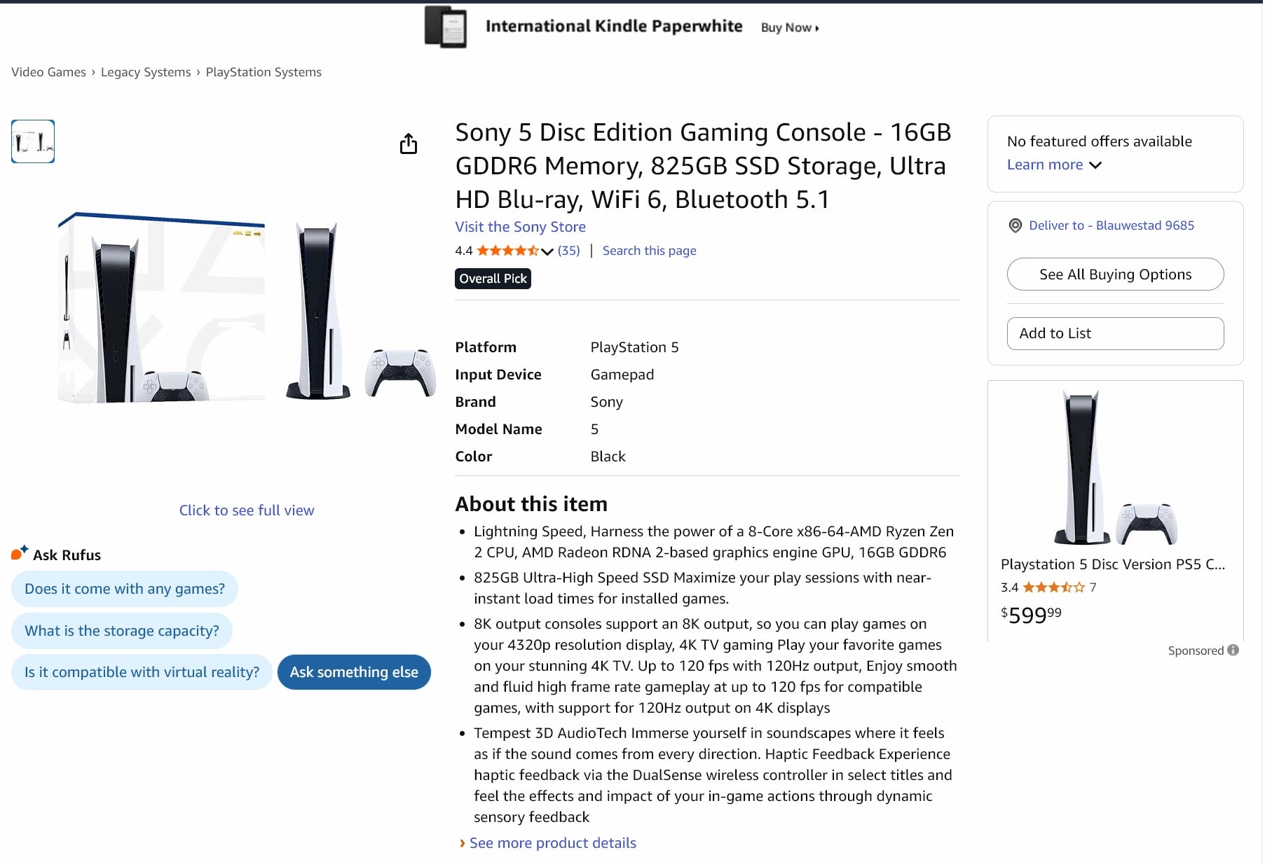 Sony Revises PS5 Digital Edition: 1TB SSD Cut to 825GB in CFI-2116 Model