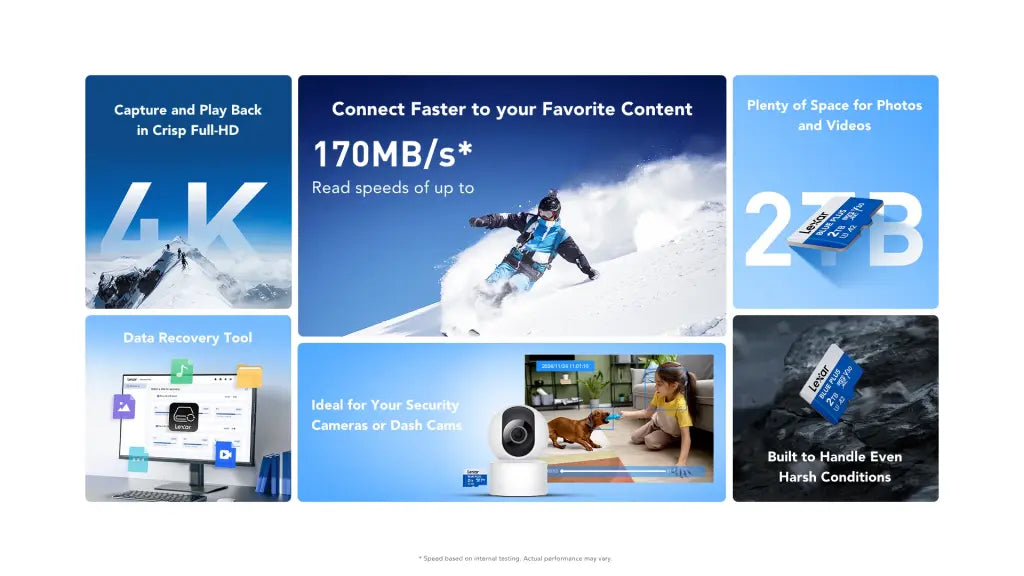 Lexar Releases 2TB BLUE PLUS microSDXC UHS‑I Card