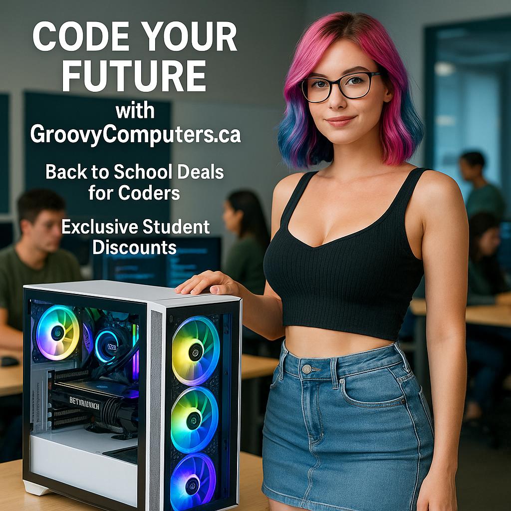 Build Your Dream Groovy Custom PC—Fast, Reliable, Back-to-School Discounts & Financing Up to 4 Years for Computer Science Students! Ready to code your future?
