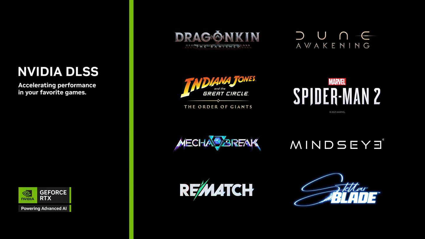 NVIDIA DLSS 4 Multi Frame Generation Gets Added to Marvel’s Spider-Man 2, MECHA BREAK, Rematch, and Dragonkin: The Banished