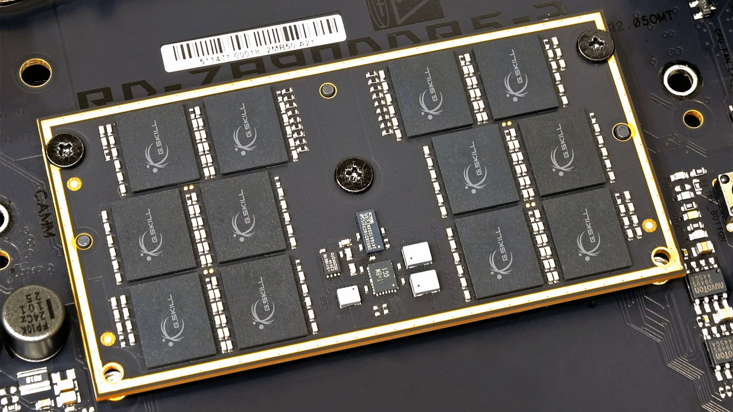 G.Skill pushing new CAMM2 DDR5 memory modules to the overclocking limit — hits DDR5-10000 speeds on modified ASUS motherboard