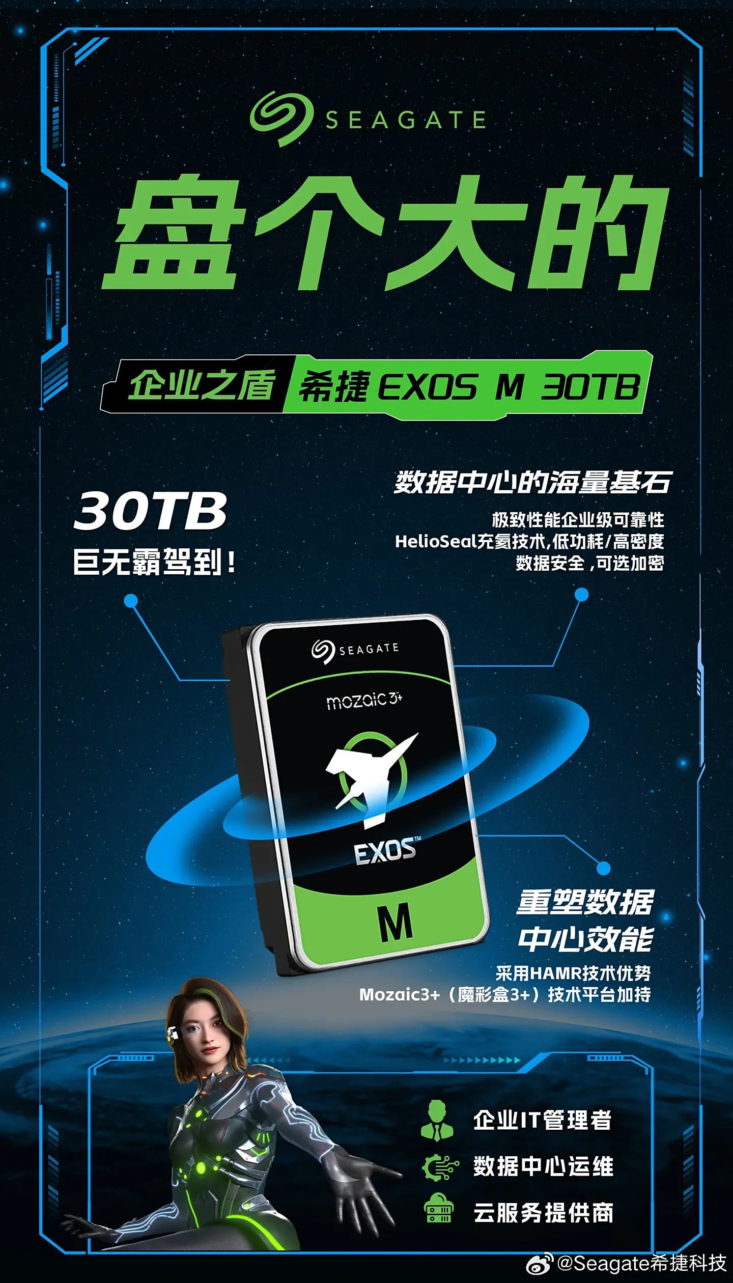 Seagate Galaxy M 30TB Enterprise HDD with HAMR and Magic Box 3 Announced