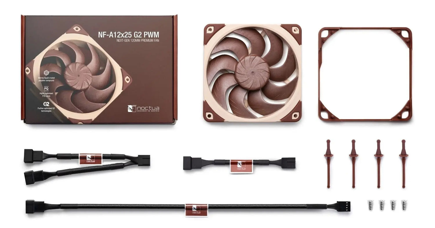 Noctua Releases NF-A12x25 G2: Next-Gen 120mm Fans For Performance and Silence