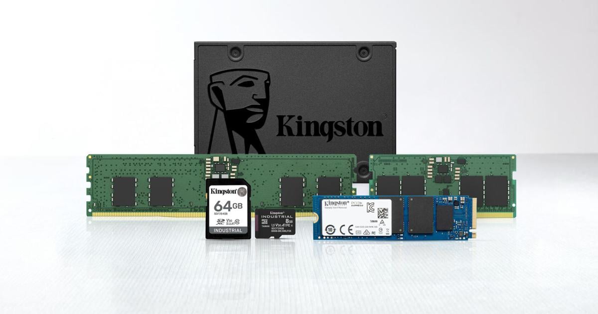 Kingston Technology Highlights Design-In Memory, Industrial SSD, and Embedded Solutions for Next-Gen Applications