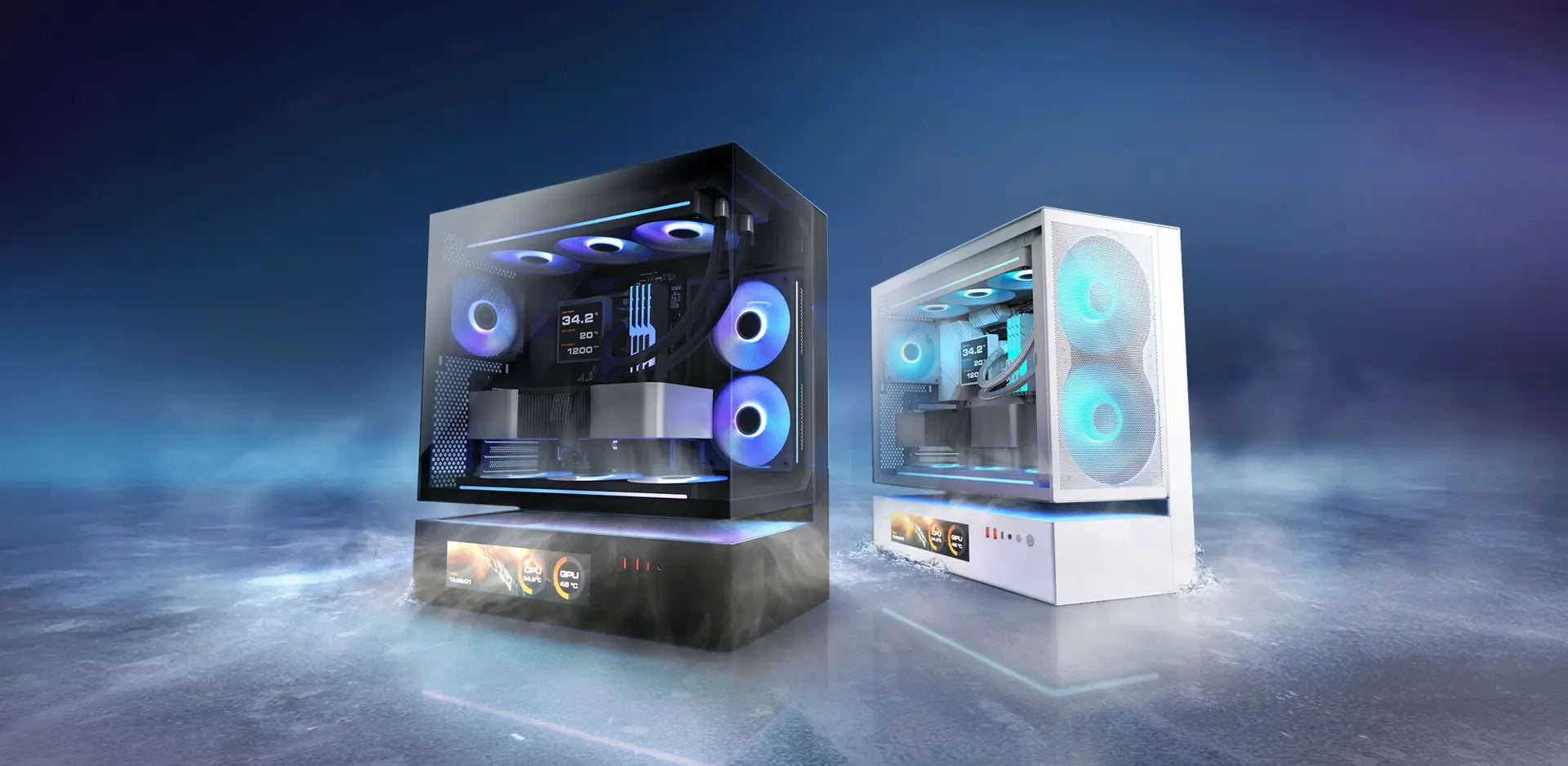 COUGAR CFV235 Series Cases with LCD Panels and ARGB Cooling Announced