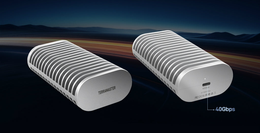 TerraMaster D1 SSD Plus USB4 NVMe Enclosure - High-Speed 40 Gbps USB4 Storage