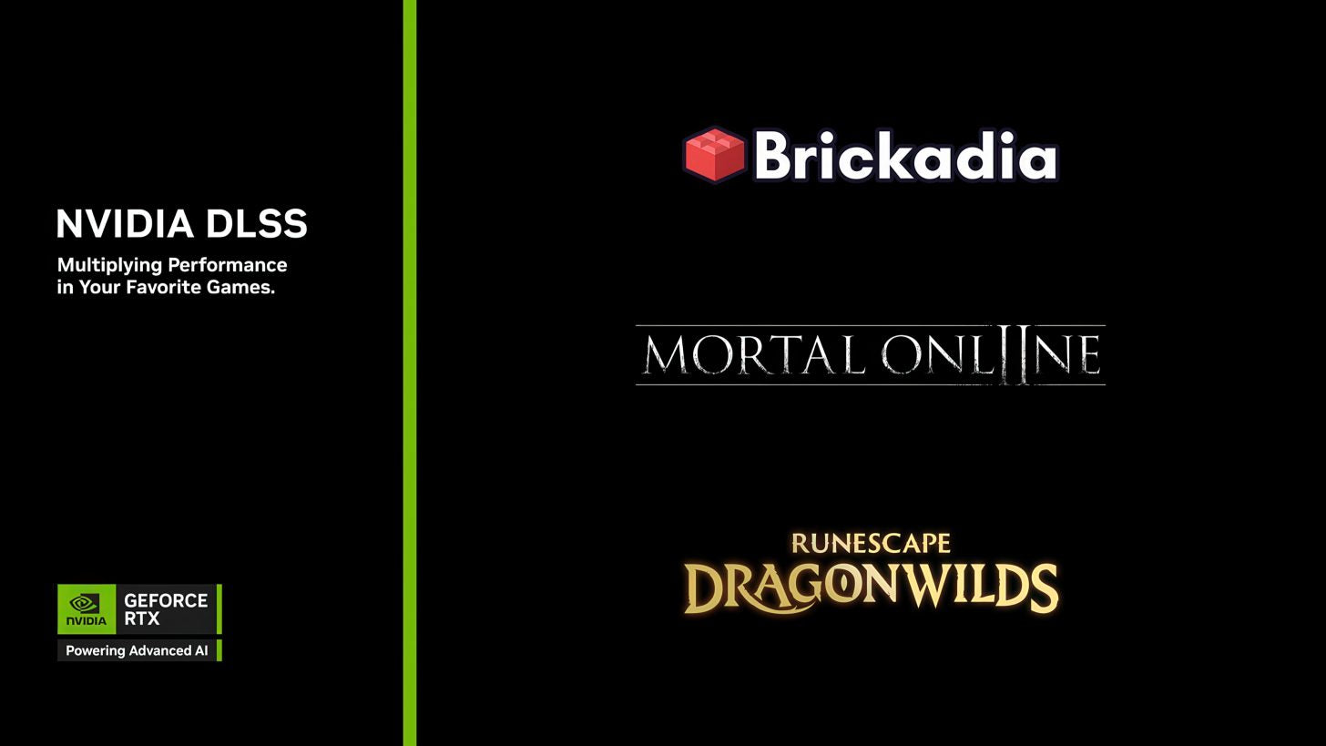NVIDIA DLSS 4 Multi Frame Generation Is Coming to RuneScape: Dragonwilds, Mortal Online 2, and Brickadia