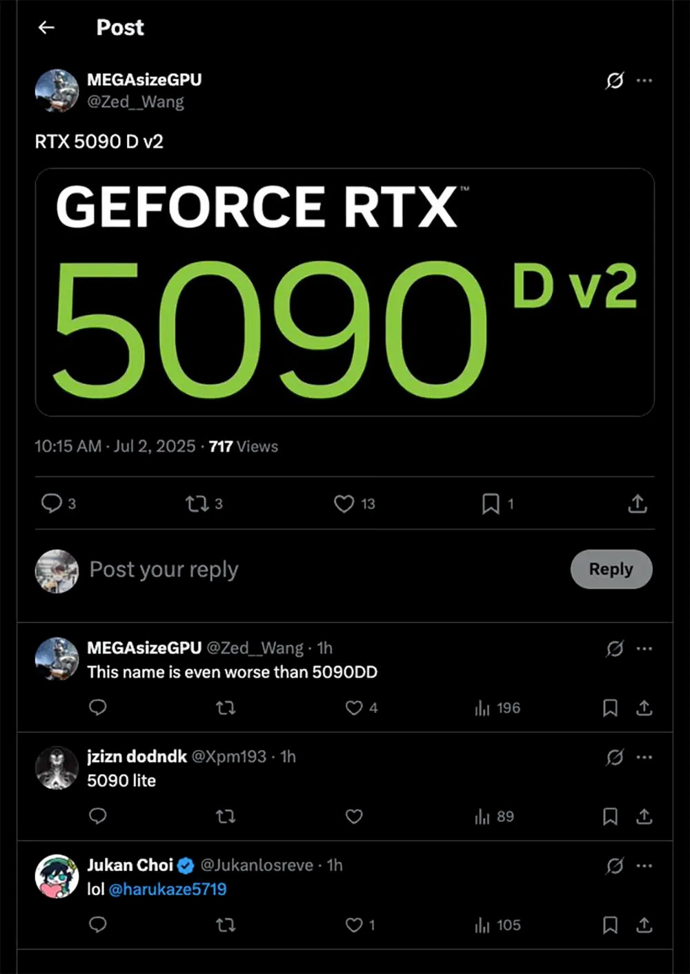 NVIDIA GeForce RTX 5090 D V2 Launch Date Confirmed for China in August 2025