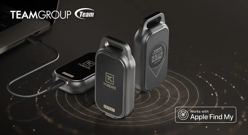 Team Group T-Create Expert P34F External SSD with Apple Find My Support