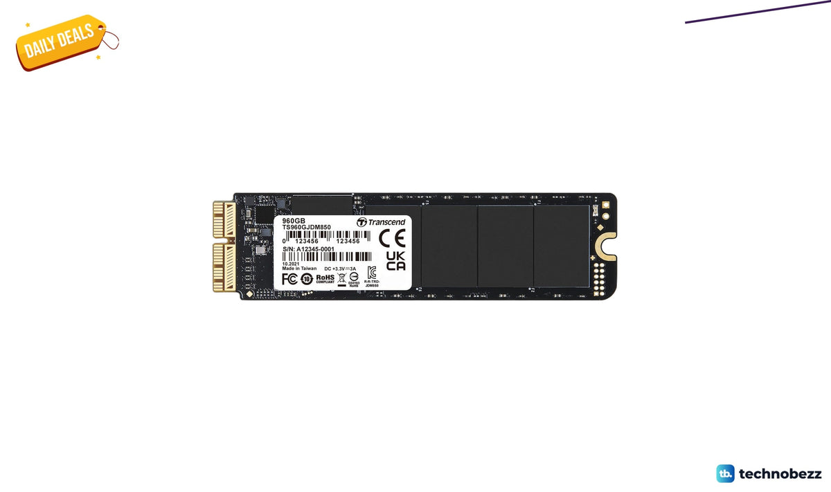 Transcend JetDrive 850 960GB NVMe SSD drops to $260.37 on Amazon
