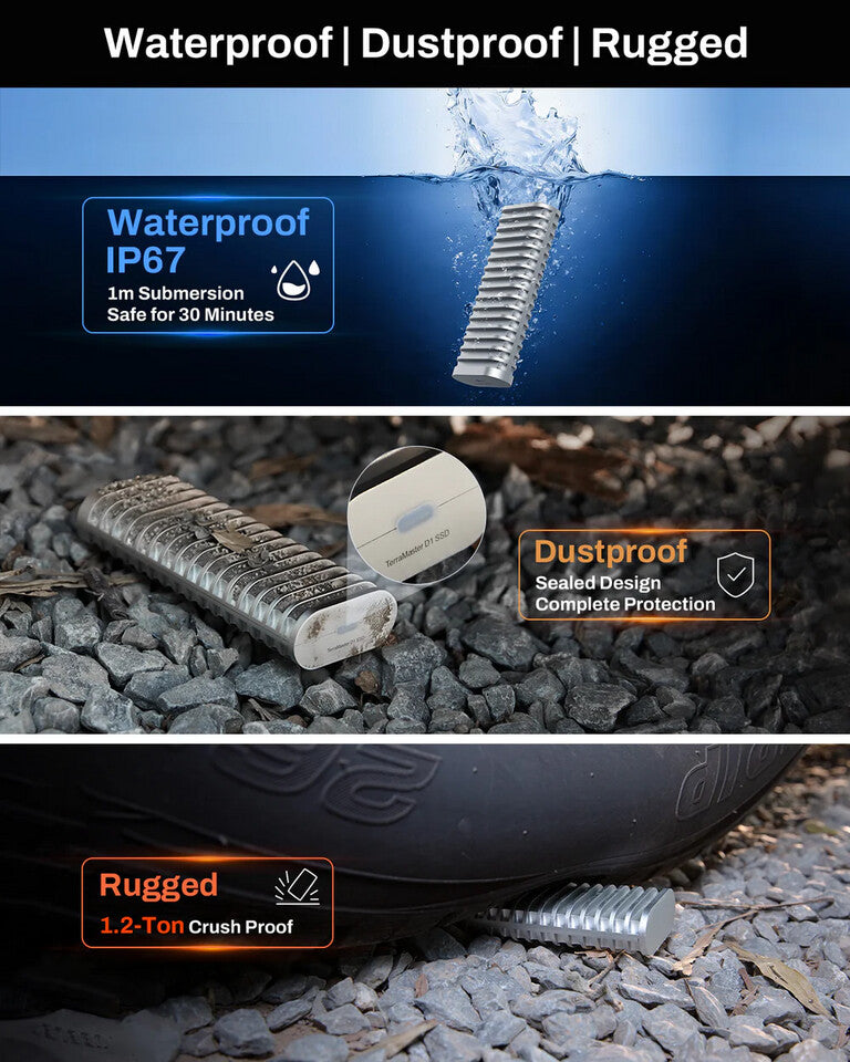 TerraMaster Launches Waterproof and Crush Resistant D1 SSD Rugged Enclosure