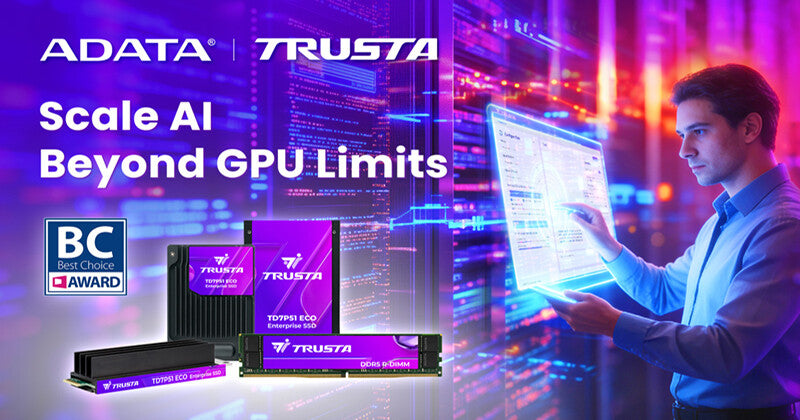 ADATA TRUSTA AI Scaler Extended Memory Solution Breaks GPU Limits