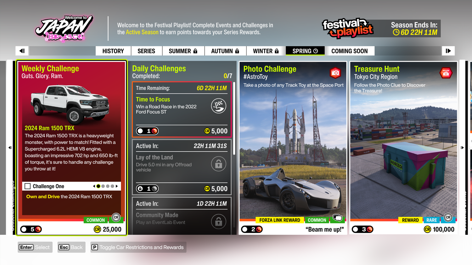 How to Complete Forza Horizon 6 Guts Glory Ram Weekly Challenge: Cross Country Race - Forza Horizon 6 Guide
