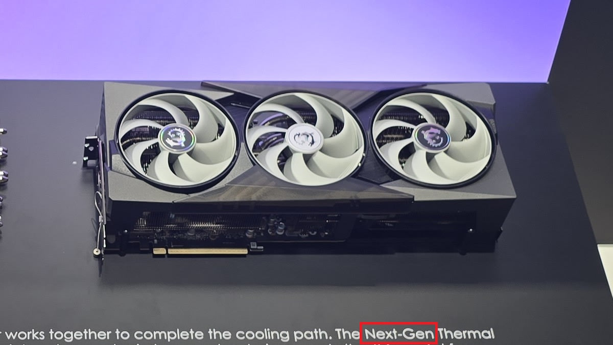 MSI showcases "Next Gen" GPU cooling tech