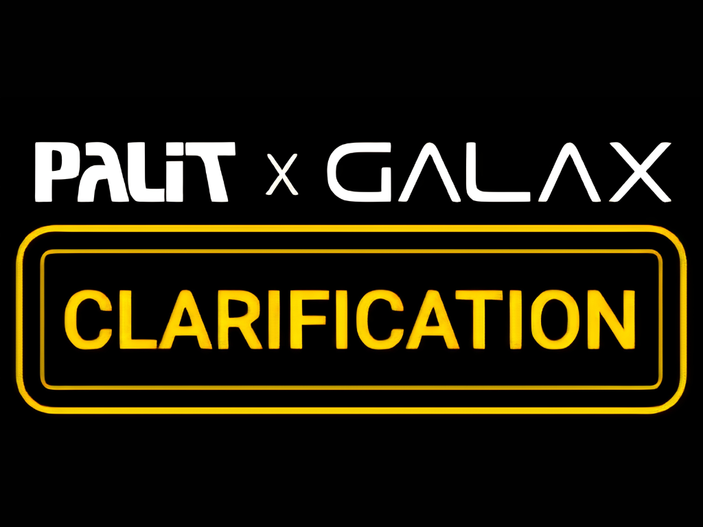 Palit confirms Galax isn’t shutting down: “business as usual” for GPUs