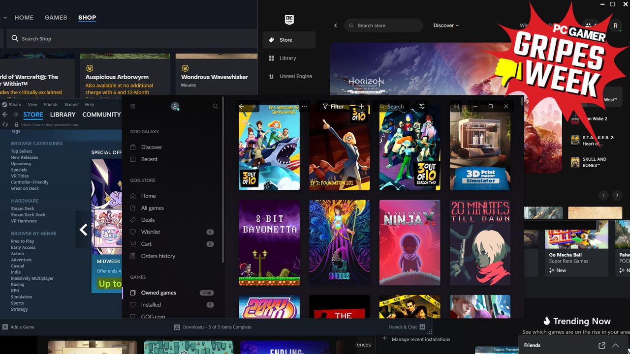 I'm sick to death of PC gaming's endless launchers