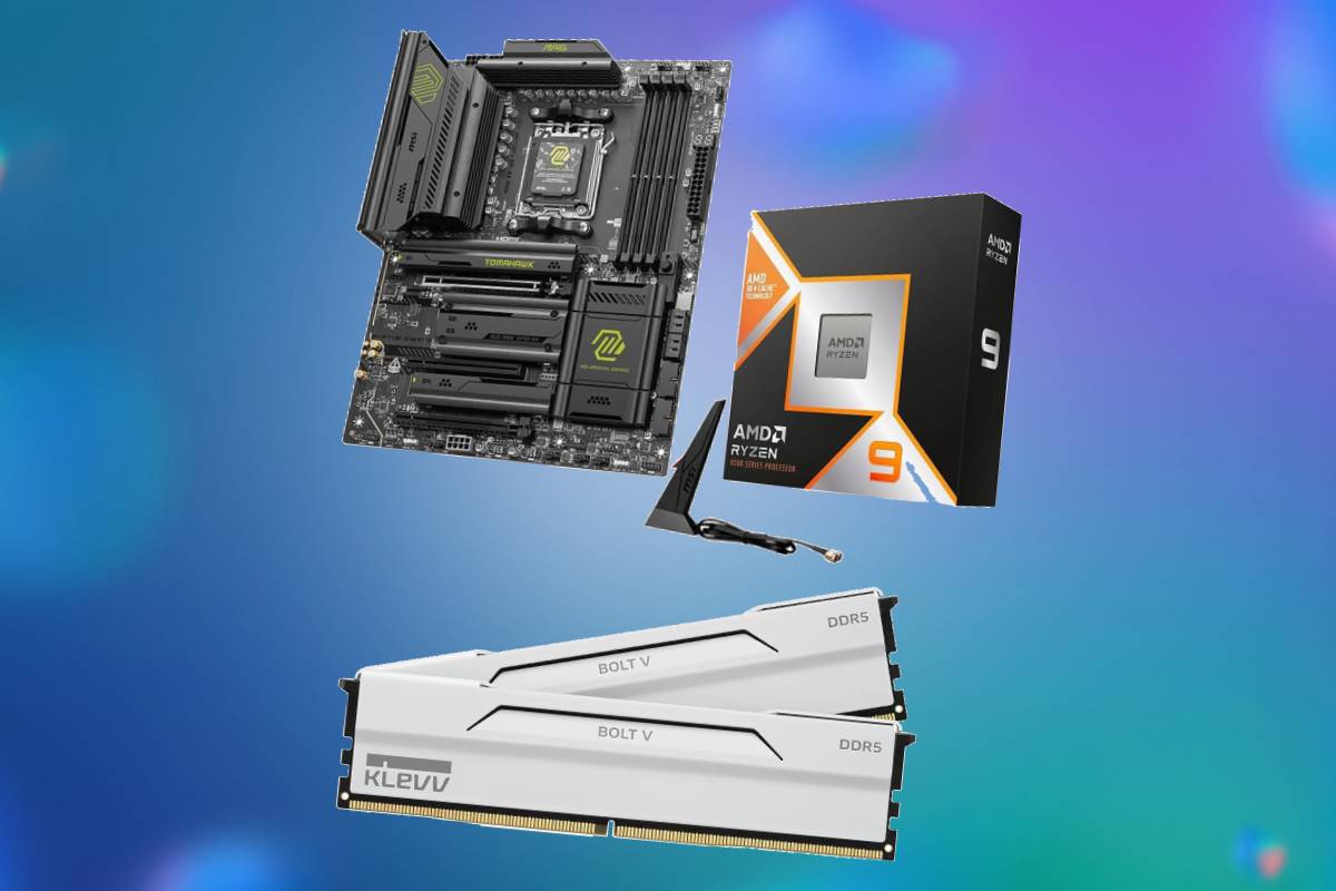 Ryzen 9 9950X3D CPU, MSI MAG X870E Tomahawk motherboard, and 32GB DDR5 RAM bundle deal will save you $133.20