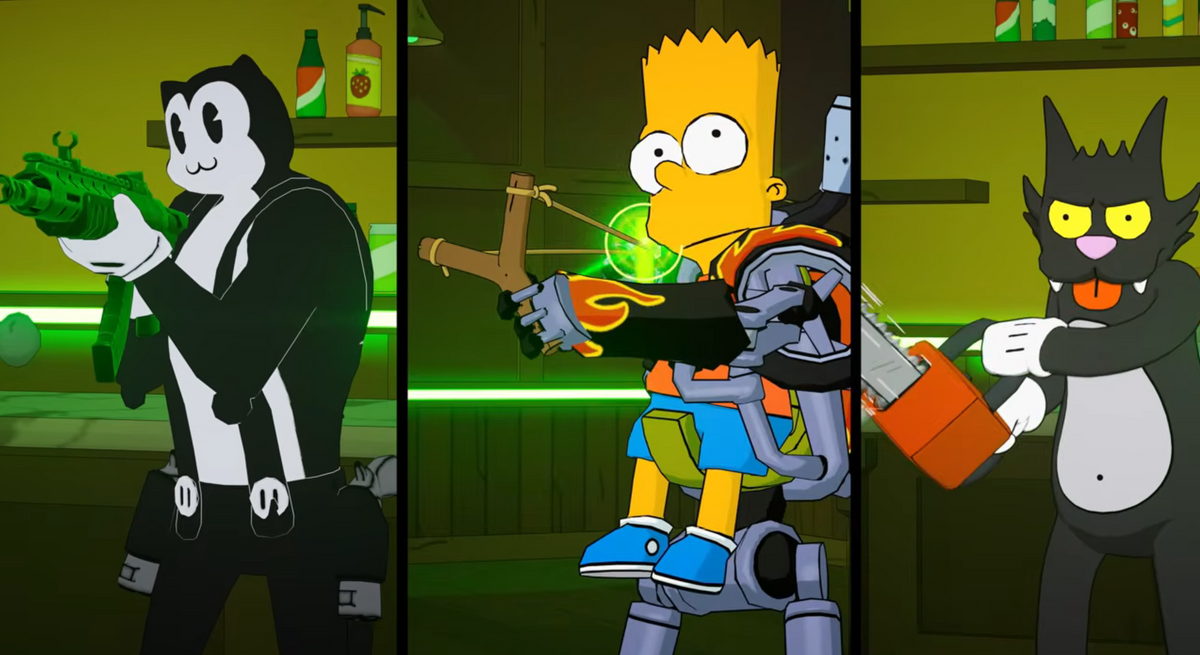 The Simpsons Have Returned to "Fortnite" and They Brought John Wick