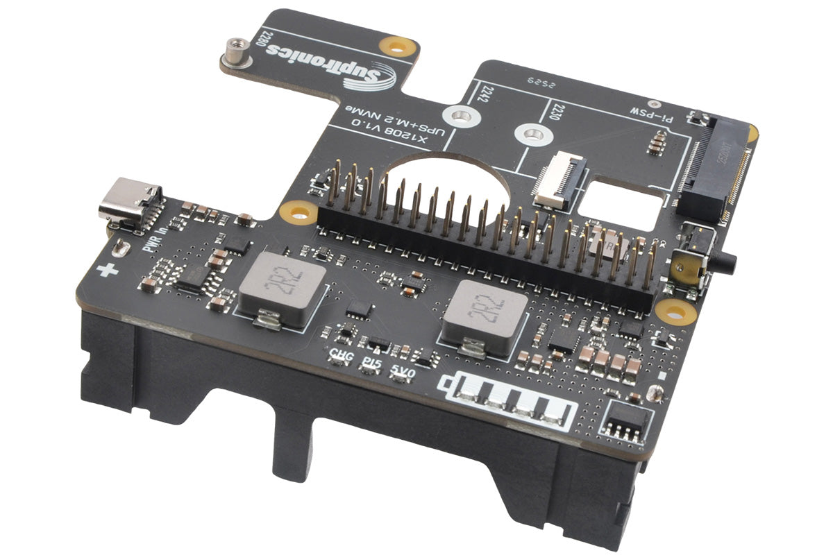 SupTronics X1208 – A UPS + M.2 NVMe SSD HAT for the Raspberry Pi 5