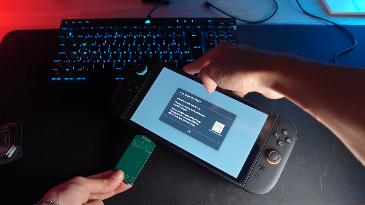 Hardware hacker tries to run NVMe SSD on the Switch 2 but fails — adapter doesn't light up NVMe SSD controller but could work in the future with microSD Express emulation
