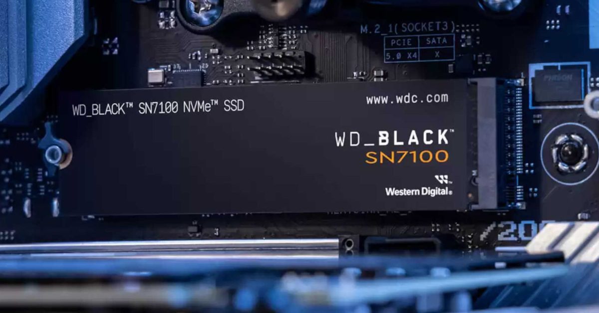 This 4TB WD_BLACK 7,250MB/s SSD is great for PC/PS5, and it’s now down to its lowest since price hike