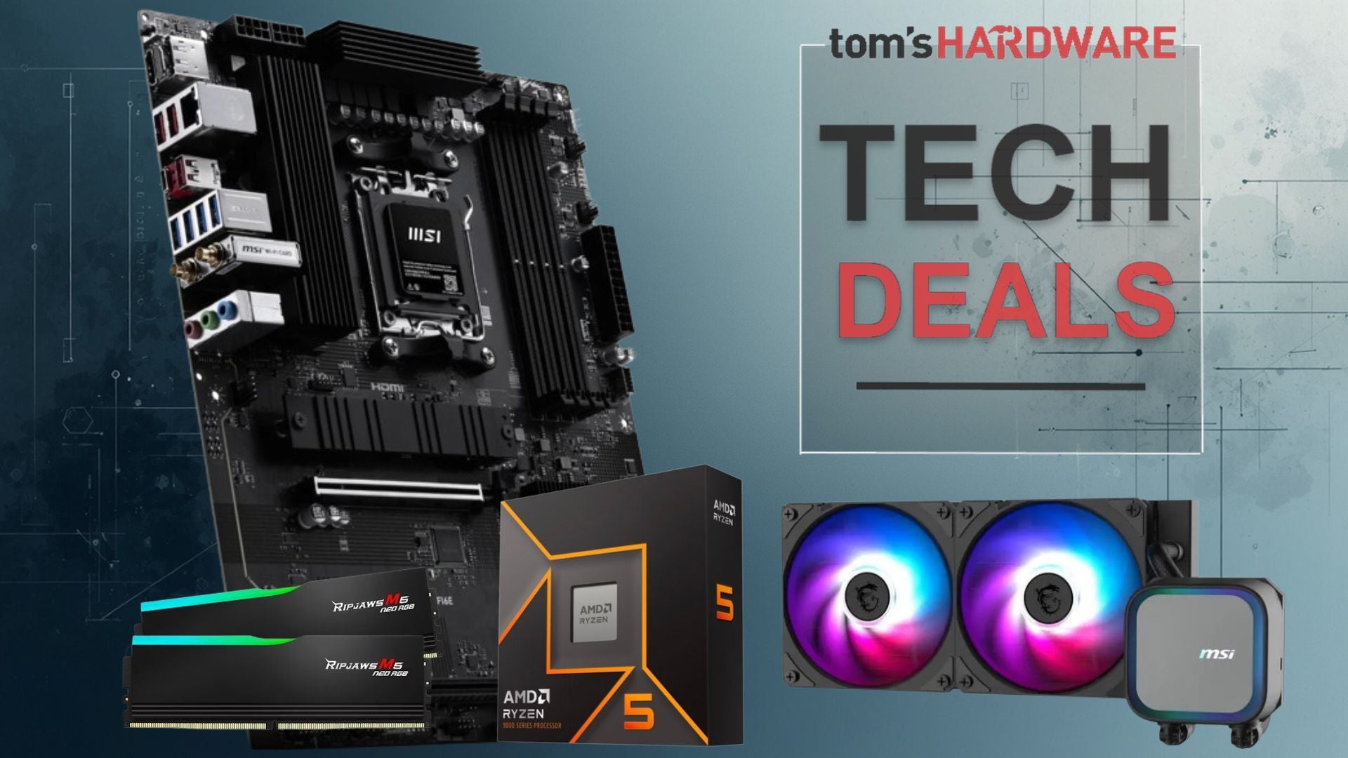 Amazing $490 Newegg combo includes an AMD Ryzen 5 9600X CPU, 16GB of G.Skill DDR5-6000 RAM, MSI Pro B850-S motherboard, and 240mm MSI MAG Coreliquid A13 AIO CPU cooler — all for under $500