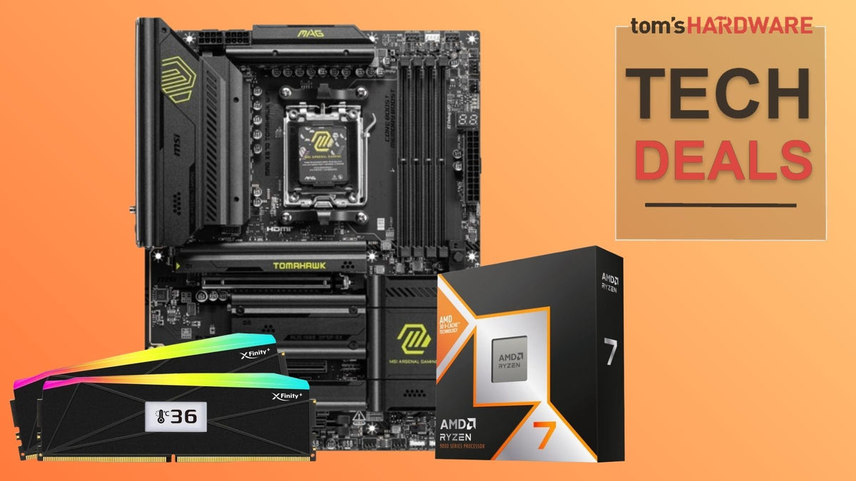 Get 32GB of DDR5 RAM for just $126 when paired with AMD's blistering 9850X3D — X870 motherboard bundle is less than $830 for your AM5 gaming battlestation