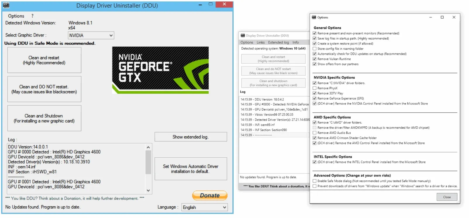 Display Driver Uninstaller (DDU) download version 18.1.3.0