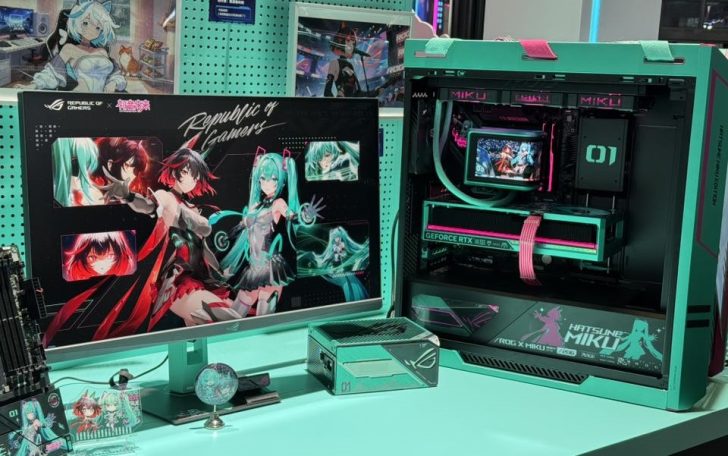 ASUS Goes Full Hatsune Miku With Custom PC Setup Featuring All-Miku Components