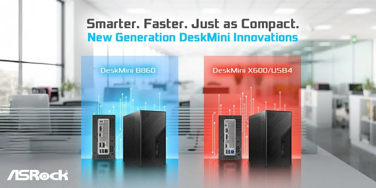 DeskMini X600/USB4 AMD AM5 Mini PC - Energy-Efficient DeskMini B860 with Thunderbolt 4