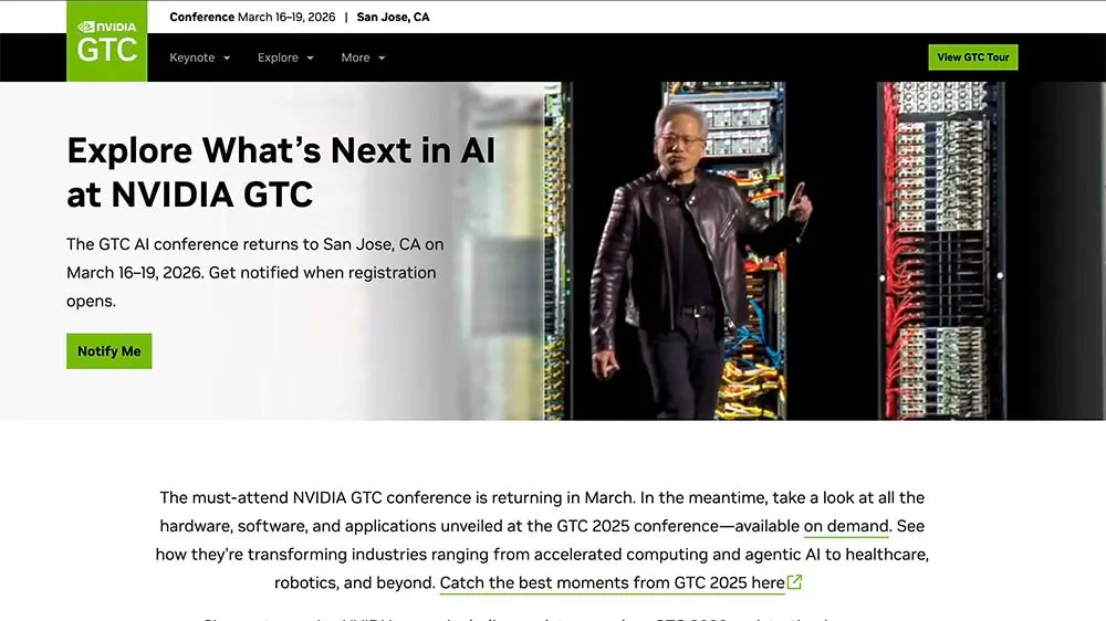 NVIDIA GTC 2026 Scheduled for March 16–19 in San Jose - A Bit Of Rubin?