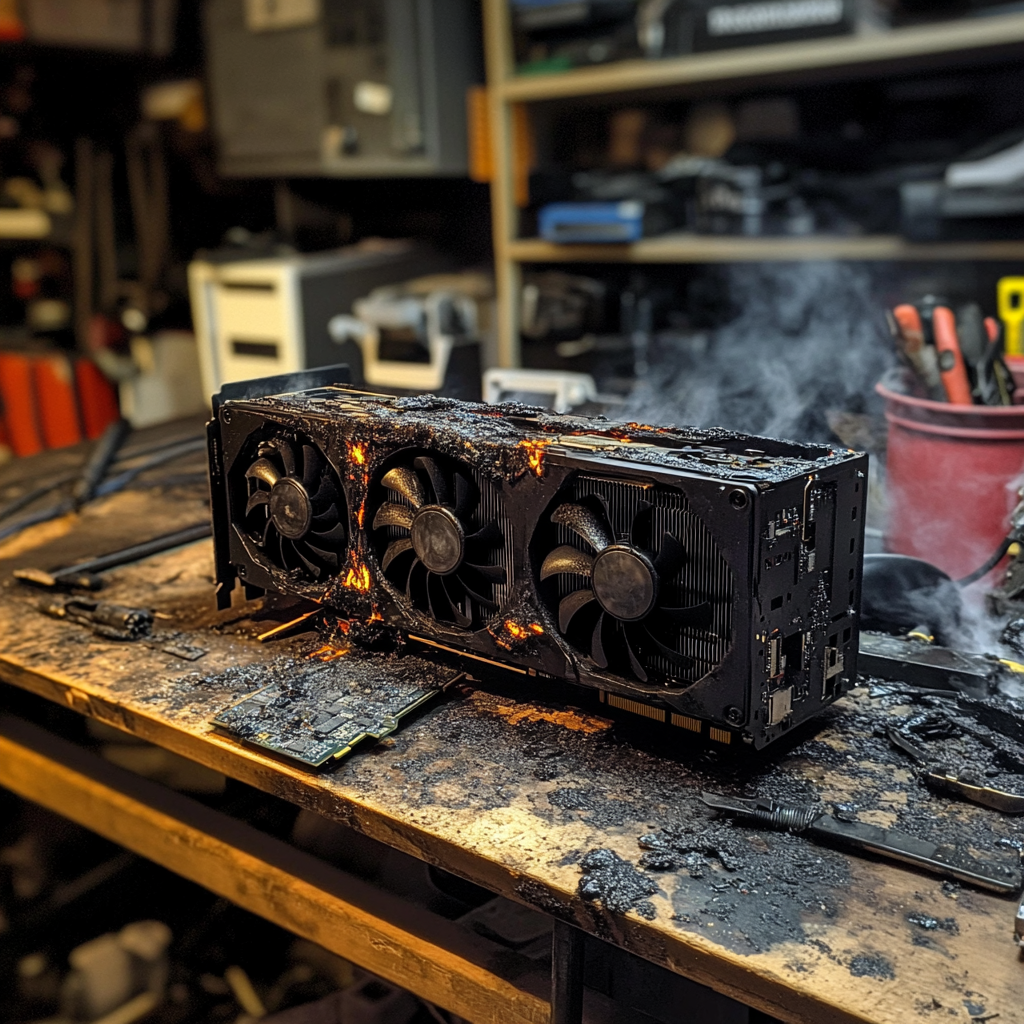 Charred RTX 4070 fell victim to a PSU without protection feature