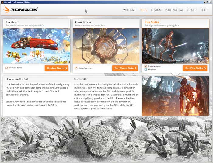 3DMark Basic Edition Download v2.32.8454