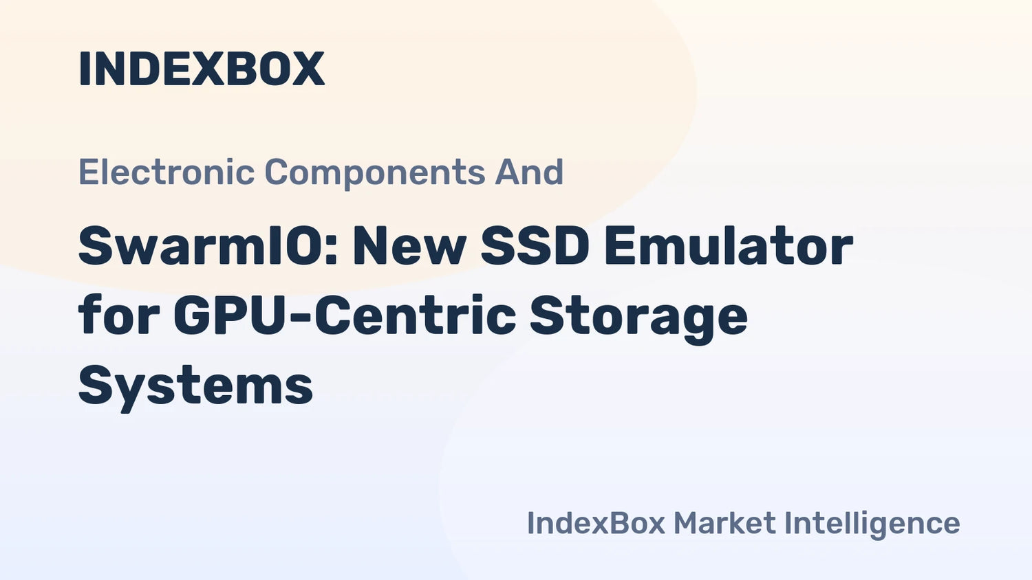 SwarmIO: New SSD Emulator for GPU-Centric Storage Systems