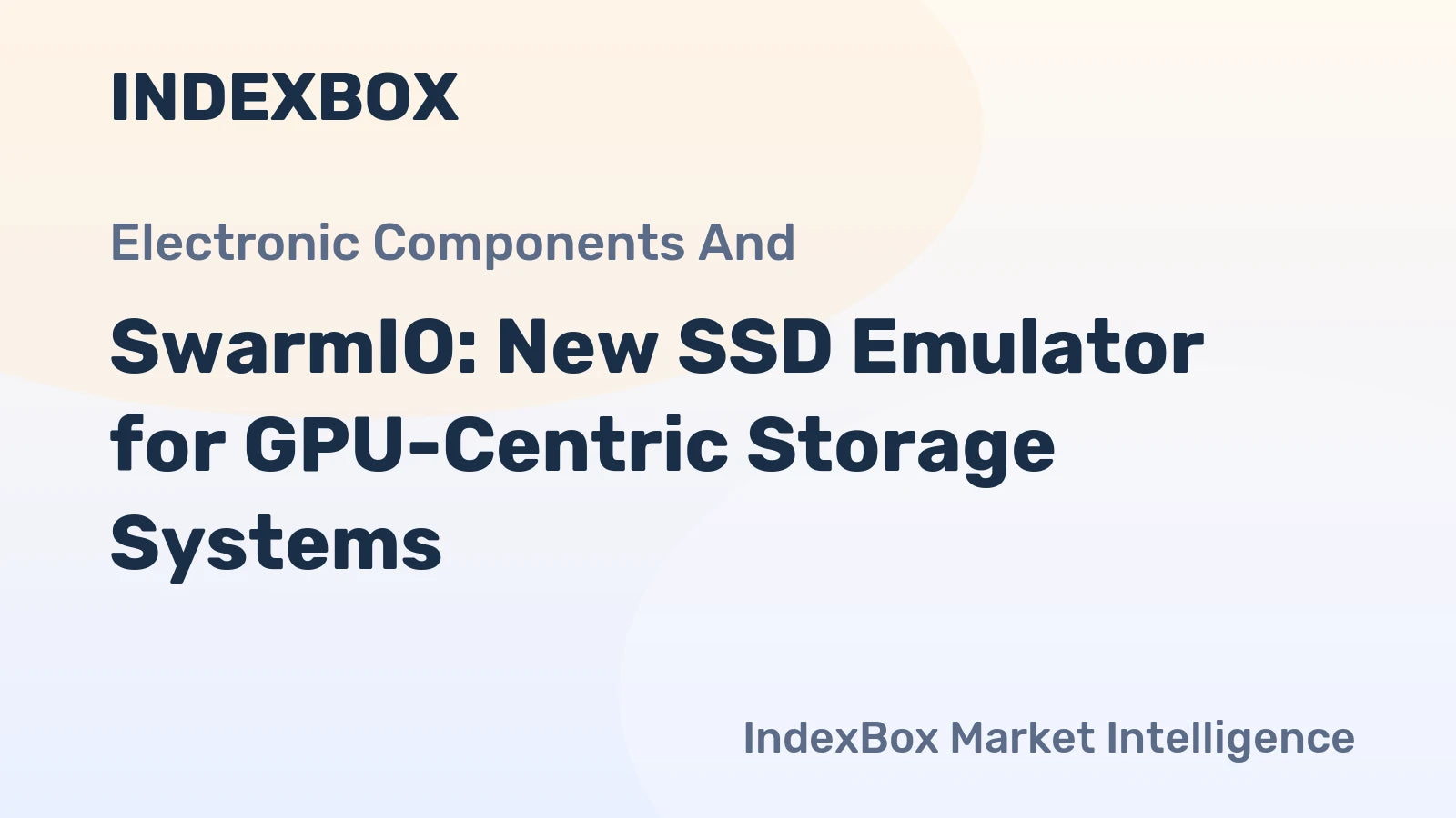 SwarmIO: New SSD Emulator for GPU-Centric Storage Systems