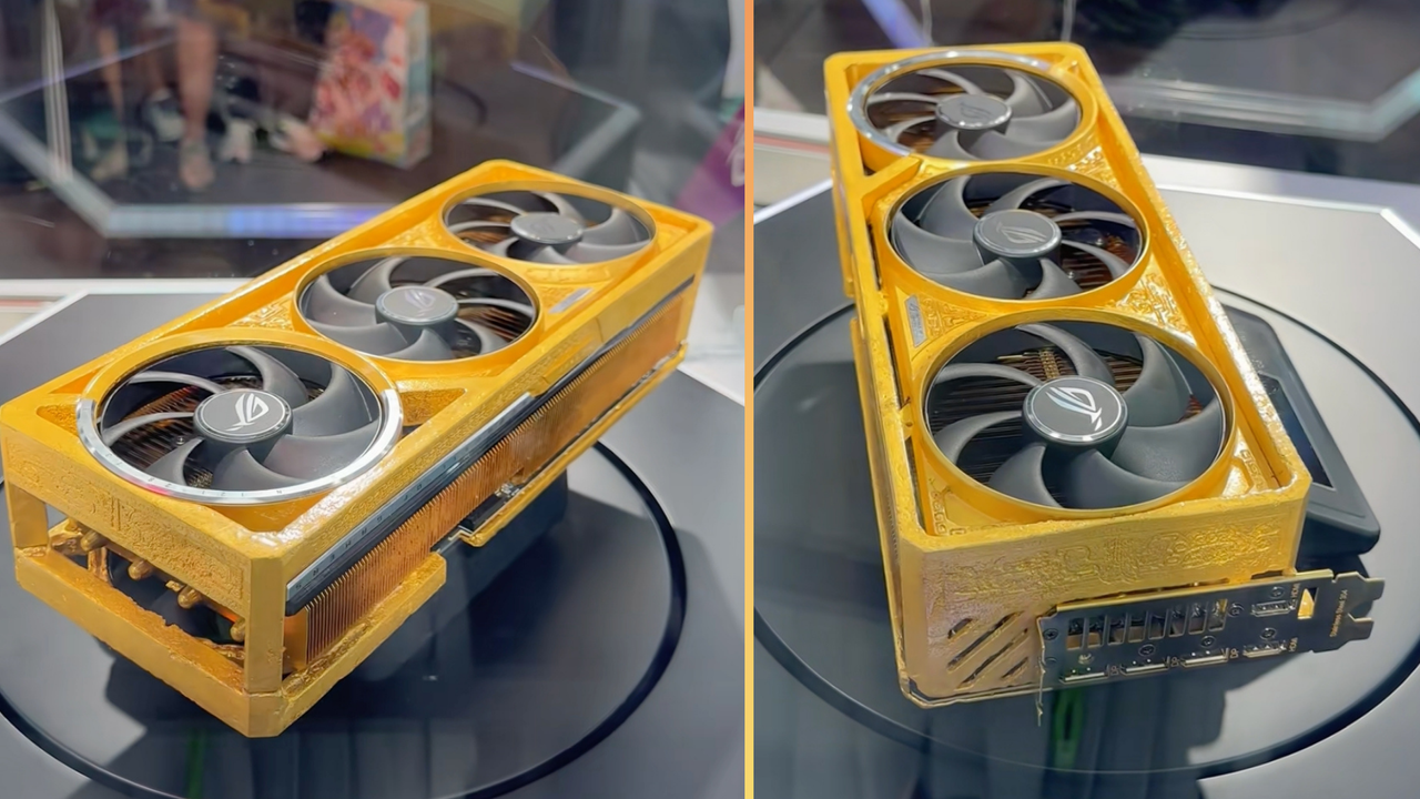 Asus just made an RTX 5090 with 11 lbs of real gold worth $500,000 — RTX 5090 ROG Astral Gold Edition is the most expensive GPU of all time