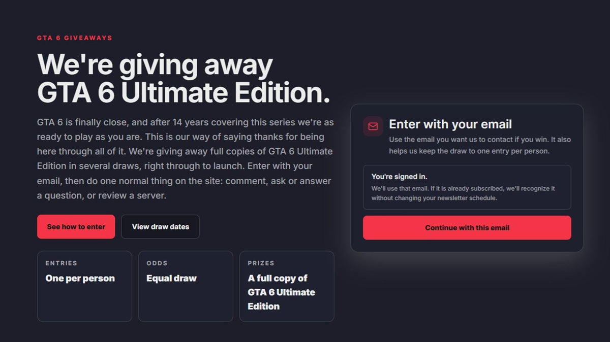 How to Win a Free Copy of GTA 6 Ultimate Edition
