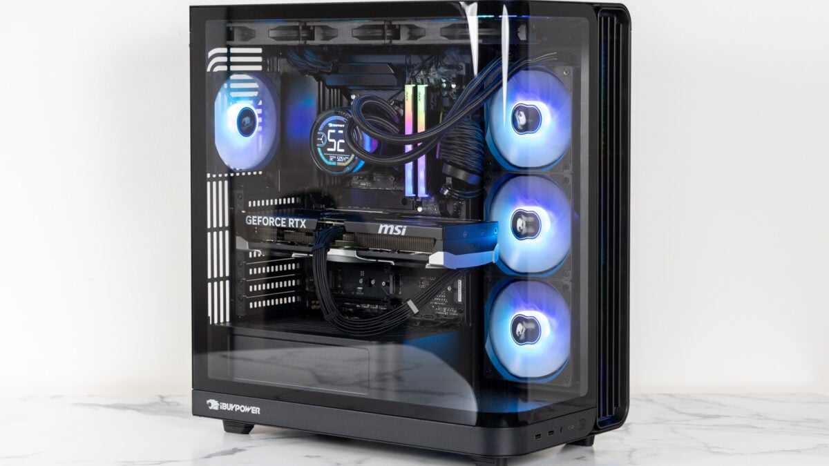 iBuyPower Trace X Review: The Fishbowl Gaming PC You Want to Swim In