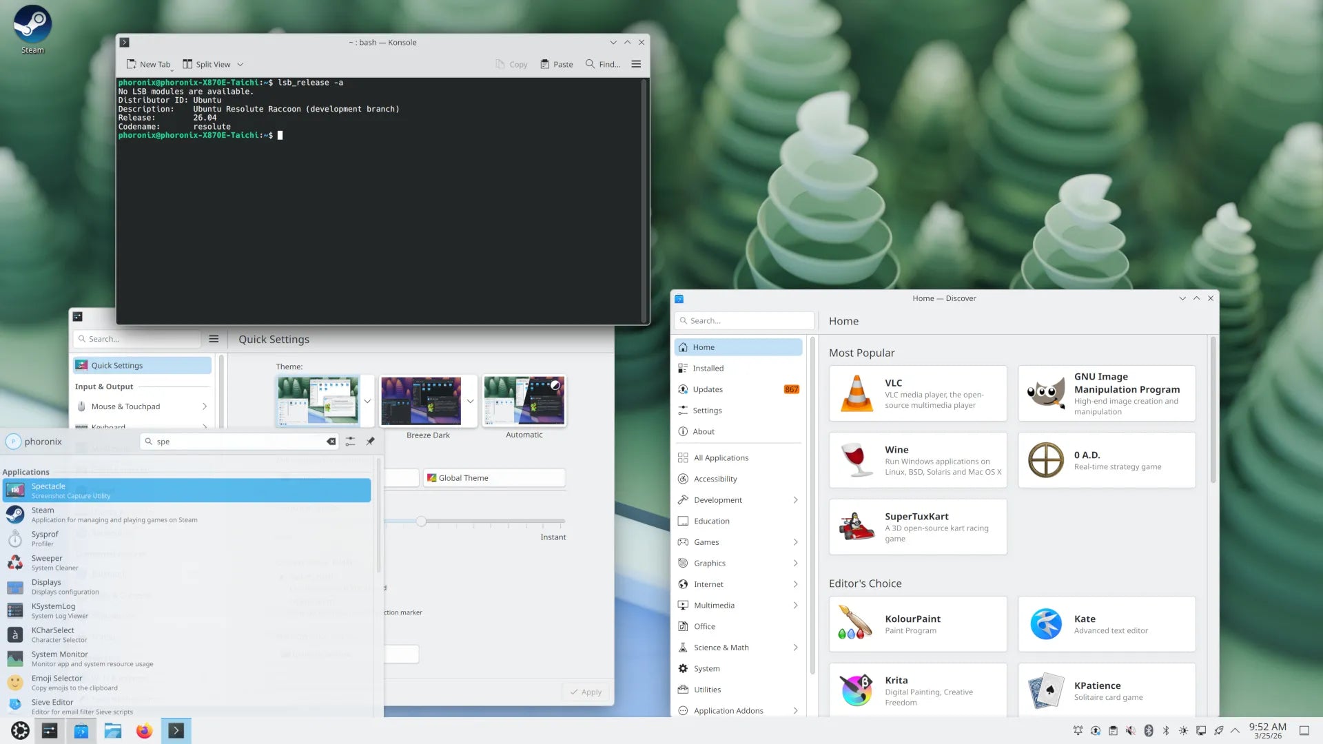 KDE Plasma 6.7 To Provide A Much Better Experience For CPU-Based Rendering