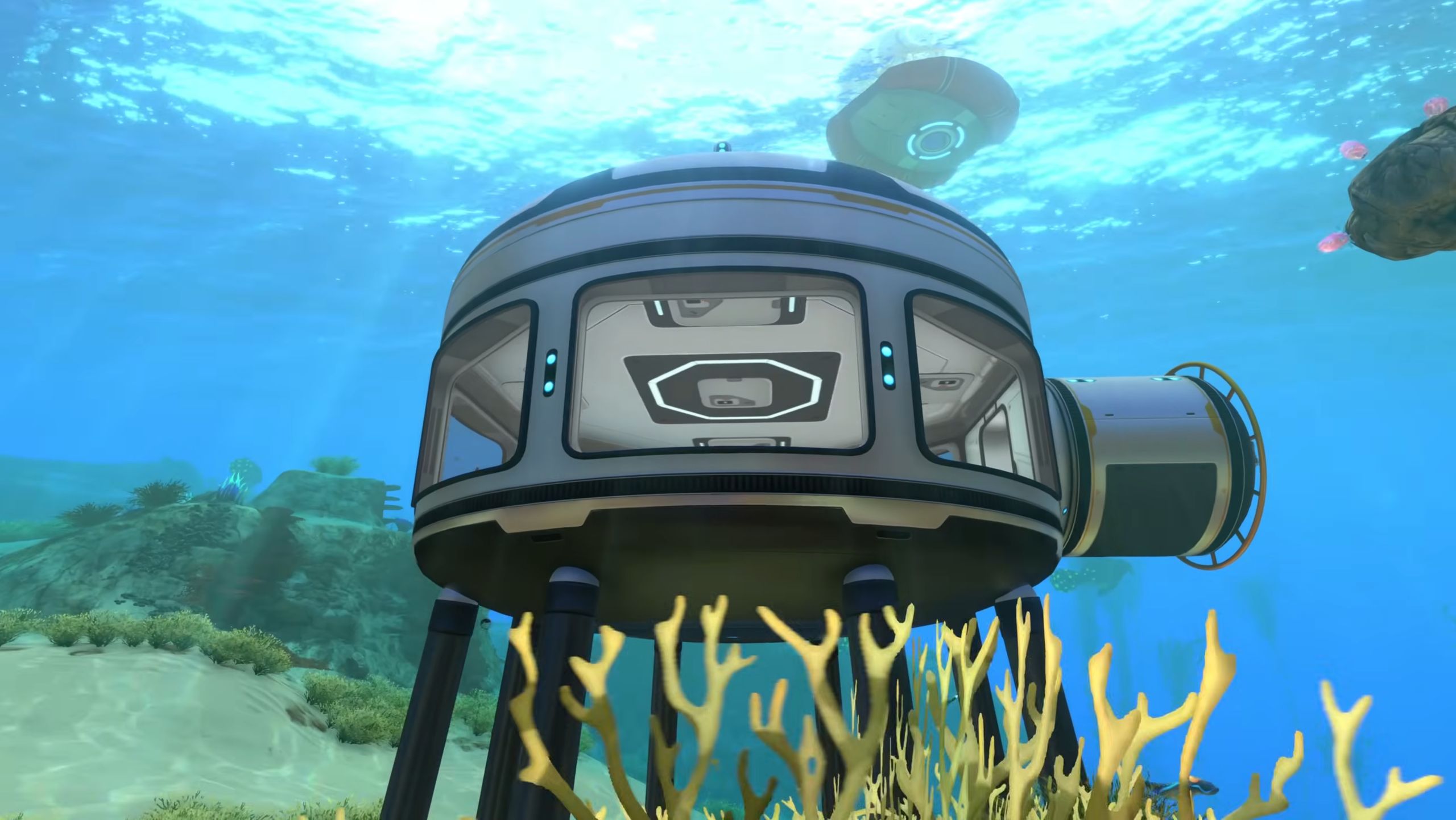 Subnautica 2 developer video reveals a 'brand new' base building system with some pretty fabulous windows