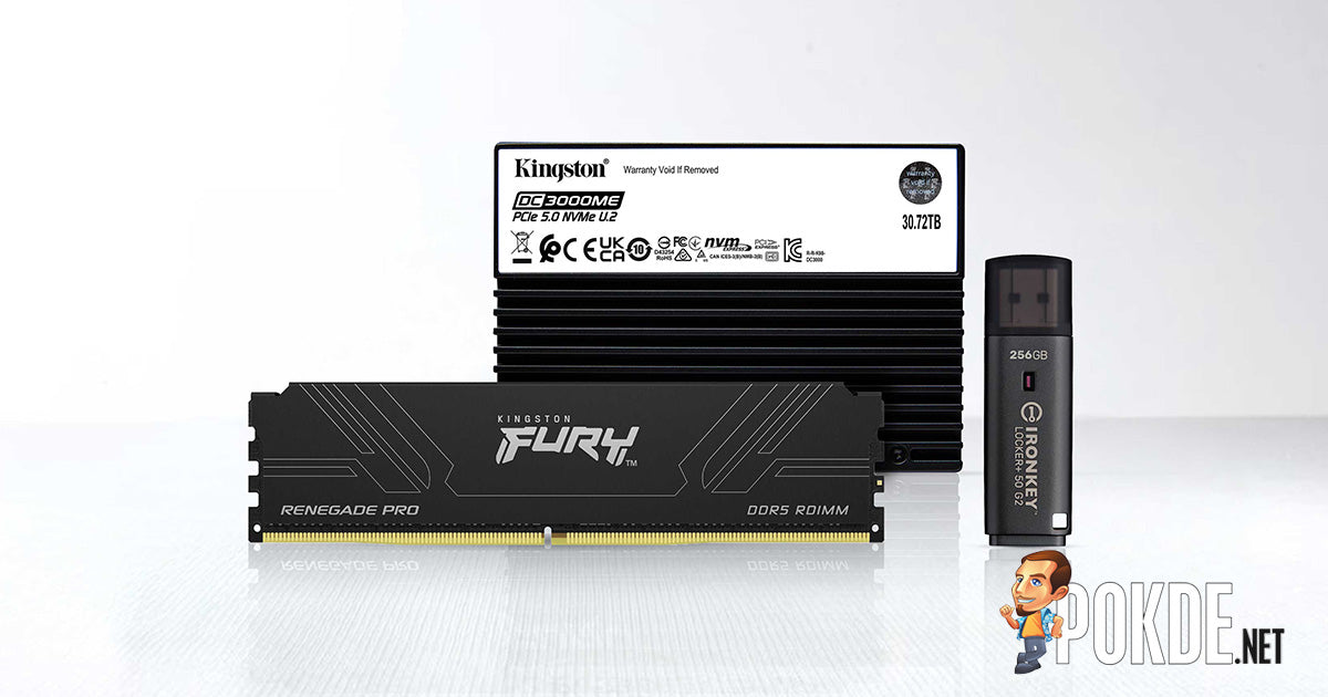 Kingston Introduces New DDR5 RDIMM Memory, Encrypted USB Drive And Enterprise SSDs